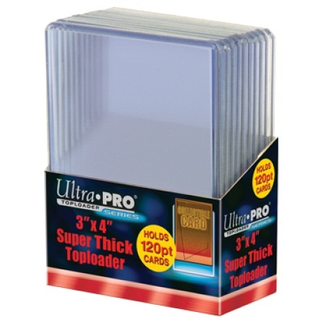 Ultra Pro 3 x 4 Thick Card 120 pt Topload Holder 