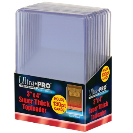 Ultra Pro 3 x 4 Thick Card 130 pt Topload Holder 