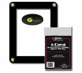 Single Card Screwdown Holder - Black Border  