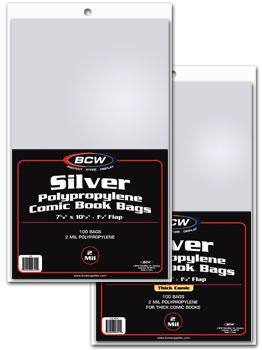Silver Thick Comic Book Bags