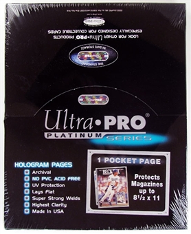 Ultra Pro 8.5 x 11 Magazine Page